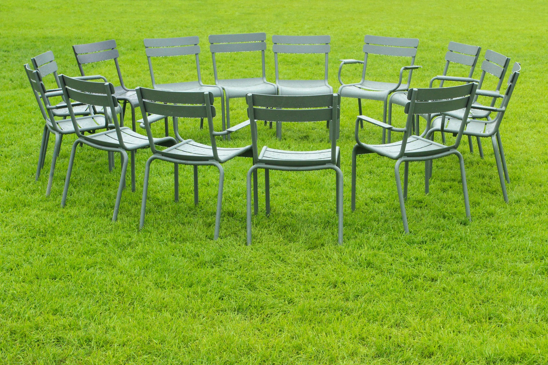 Chairs on the lawn
